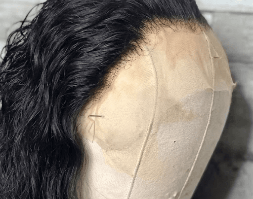 After luxury wig styling portrait